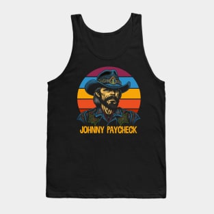 Johnny Paycheck / Retro Style Fan Design Tank Top